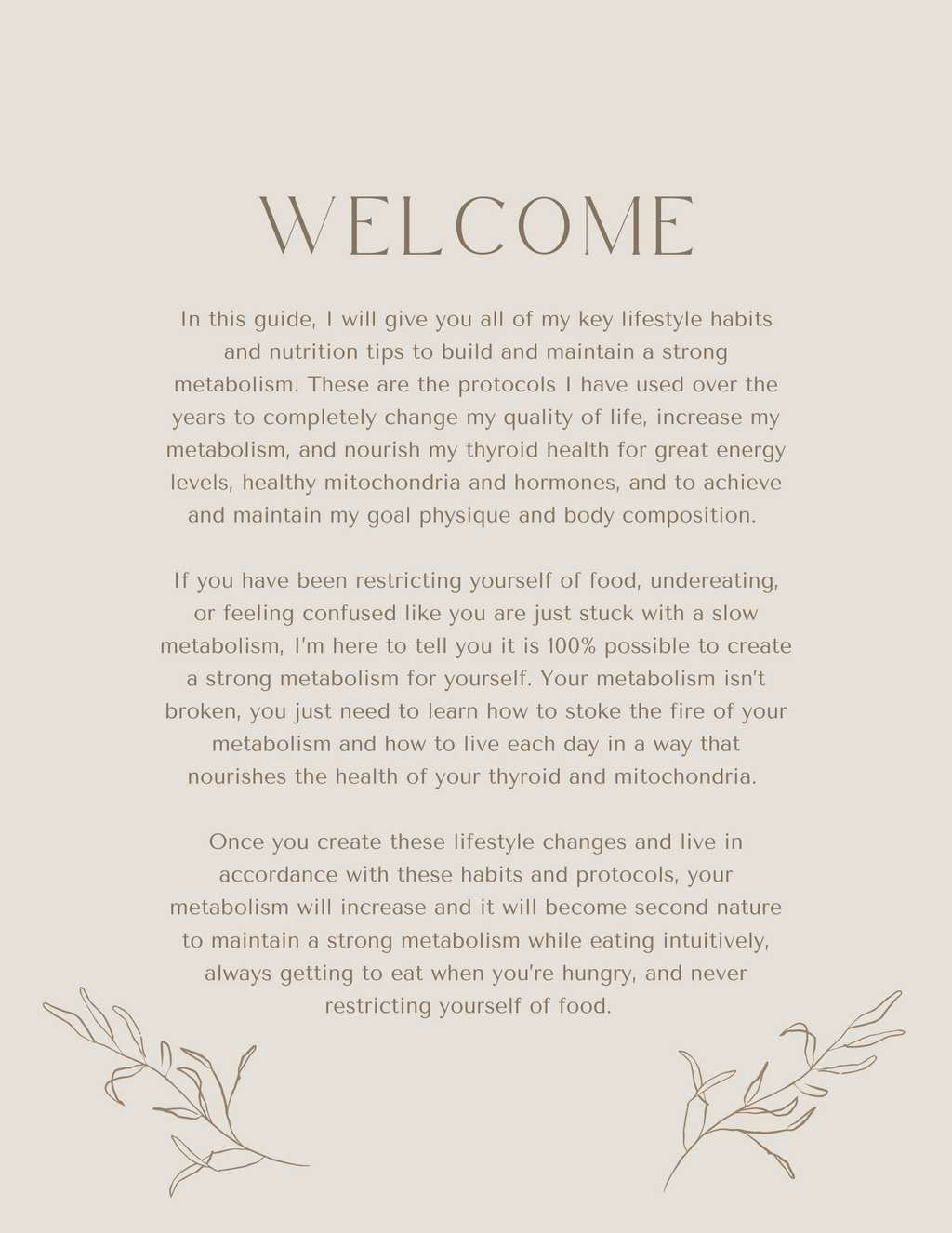 Holistic Metabolism Guide