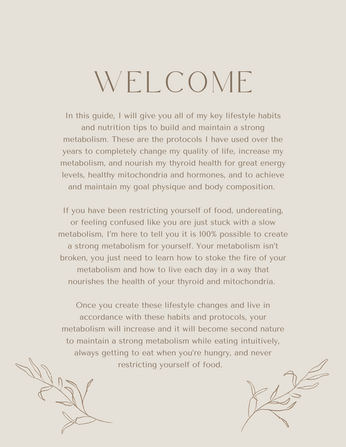 Holistic Metabolism Guide